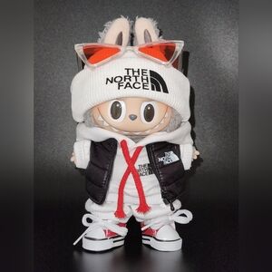 Fits Labubu Clothes Black Puffer Clothes